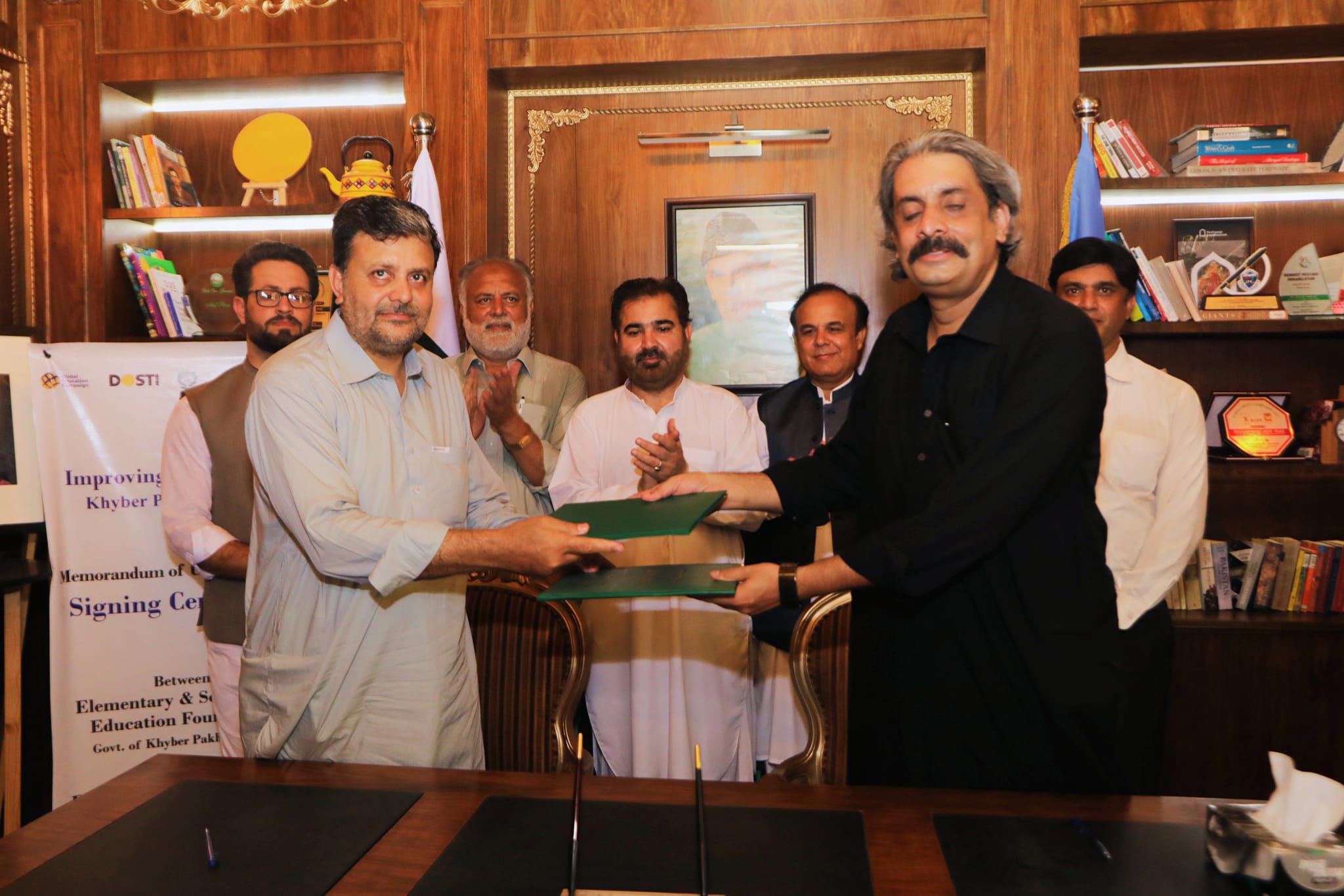 Inauguration of a social innovation center and MoU signing ceremony for improving literacy in KP