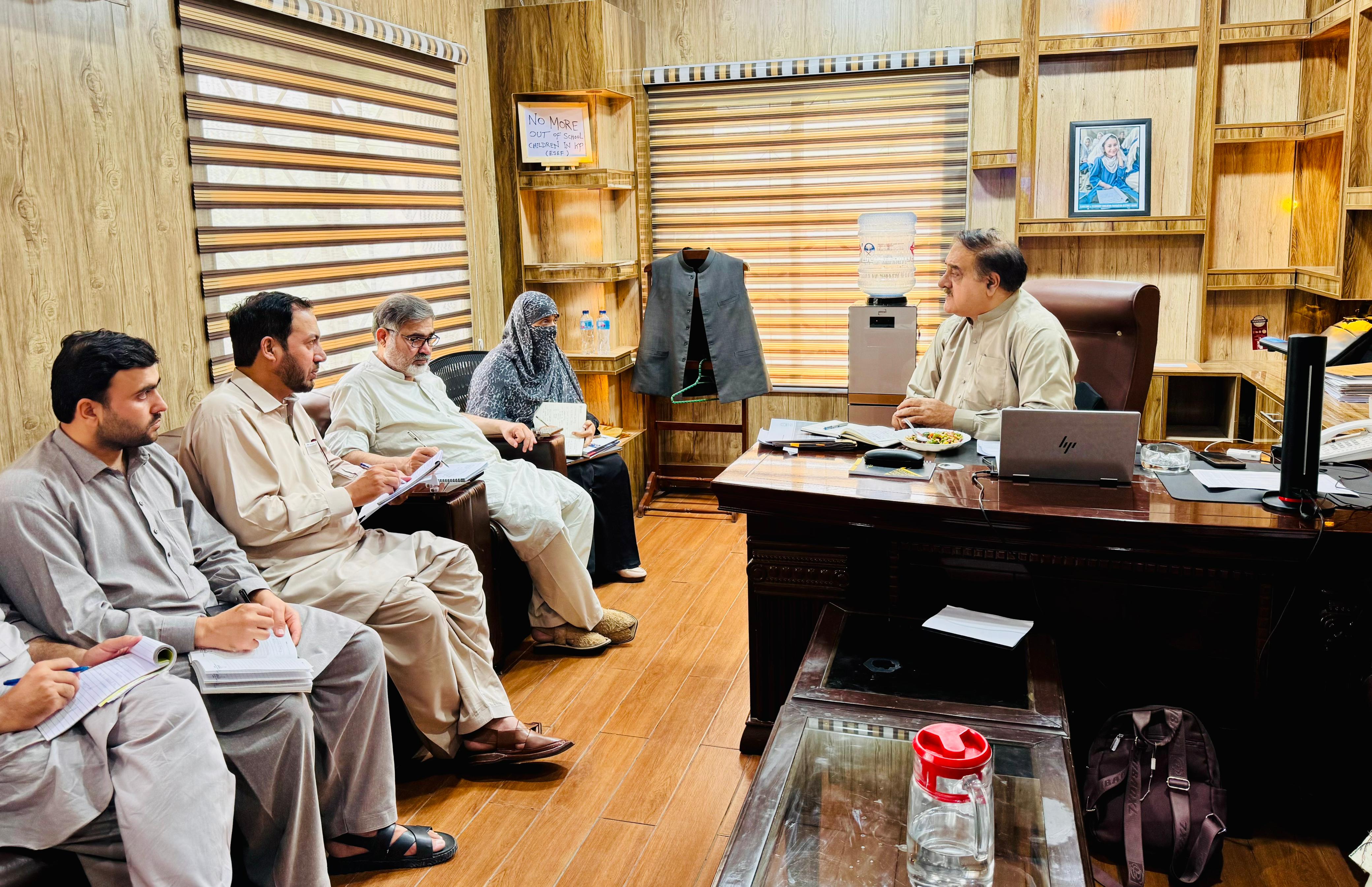 Mr. Qaisar Alam MD ESEF meeting with representatives from KP-HCIP