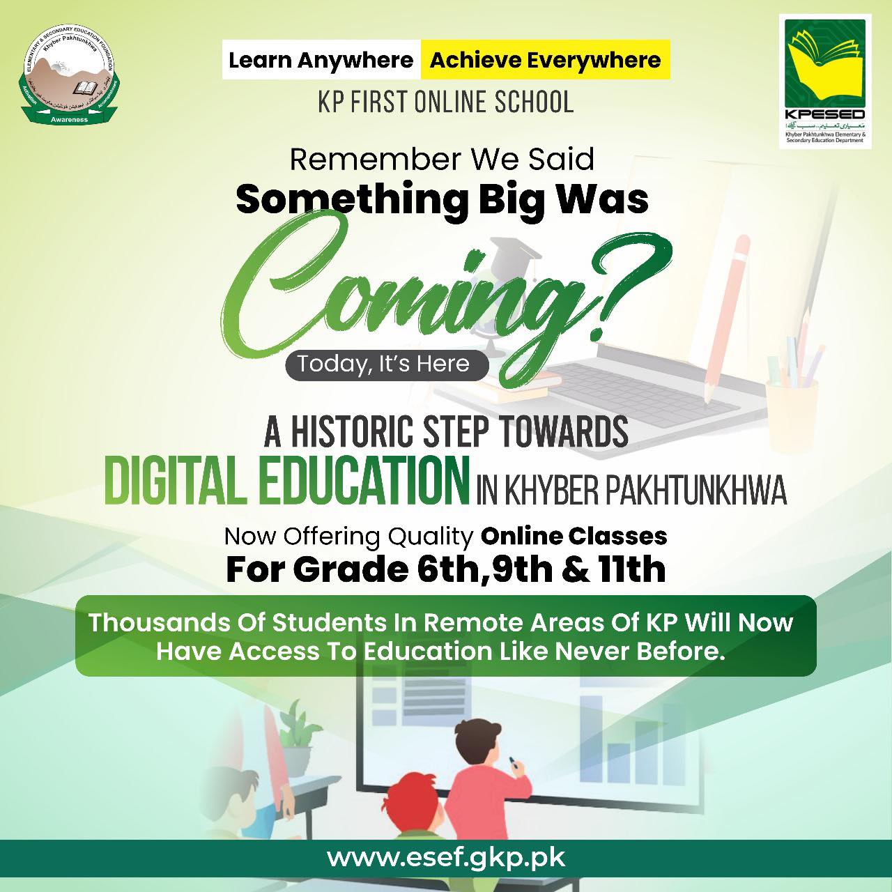 A Historic Step Towards Digital Education in Khyber Pakhtunkhwa!