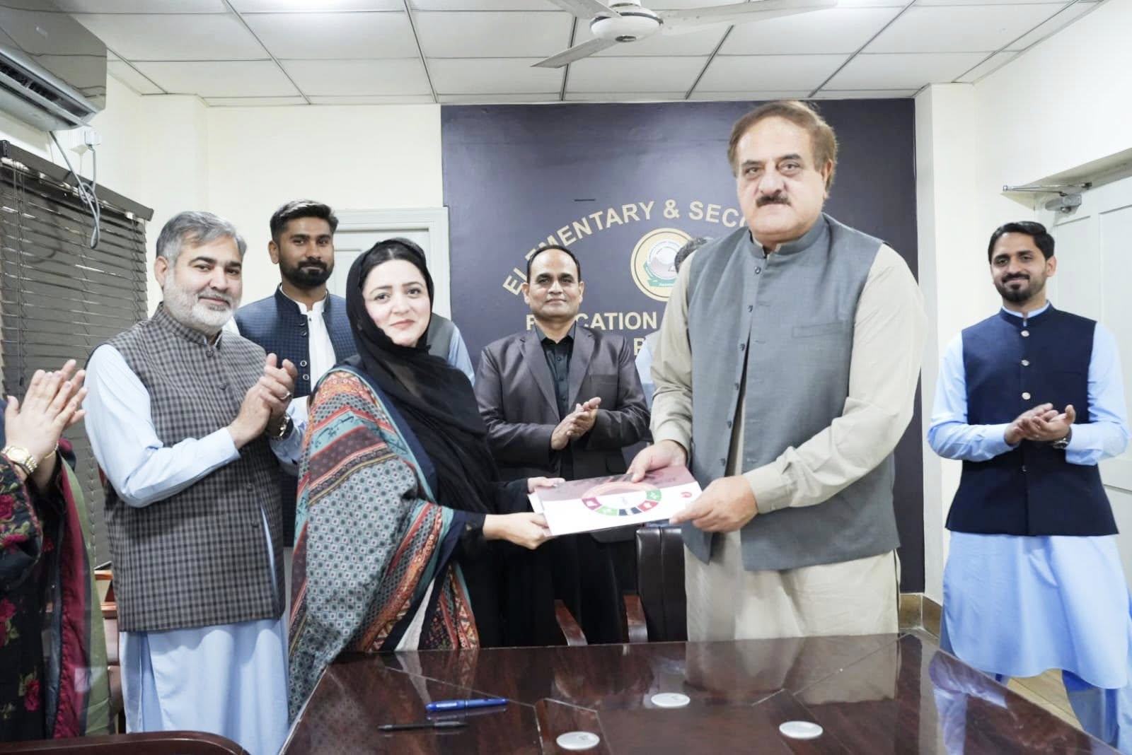 MoU Signing Ceremony Between ESEF KP and Human Development Foundation (HDF)