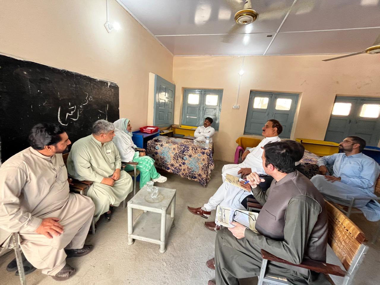 Secretary E&SED and MD ESEF Visit Outsourced Schools in District Buner to Review Education Facilities and Learning Environment.