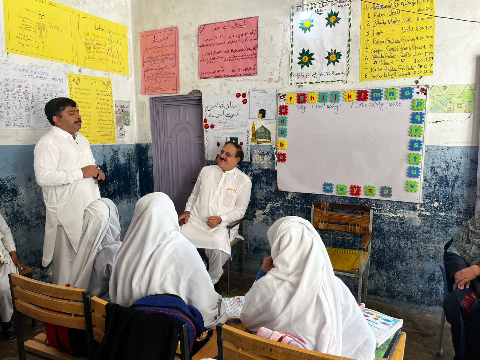 E&SED Secretary and MD ESEF Inspect Educational Standards at Foundation Community School, Swat